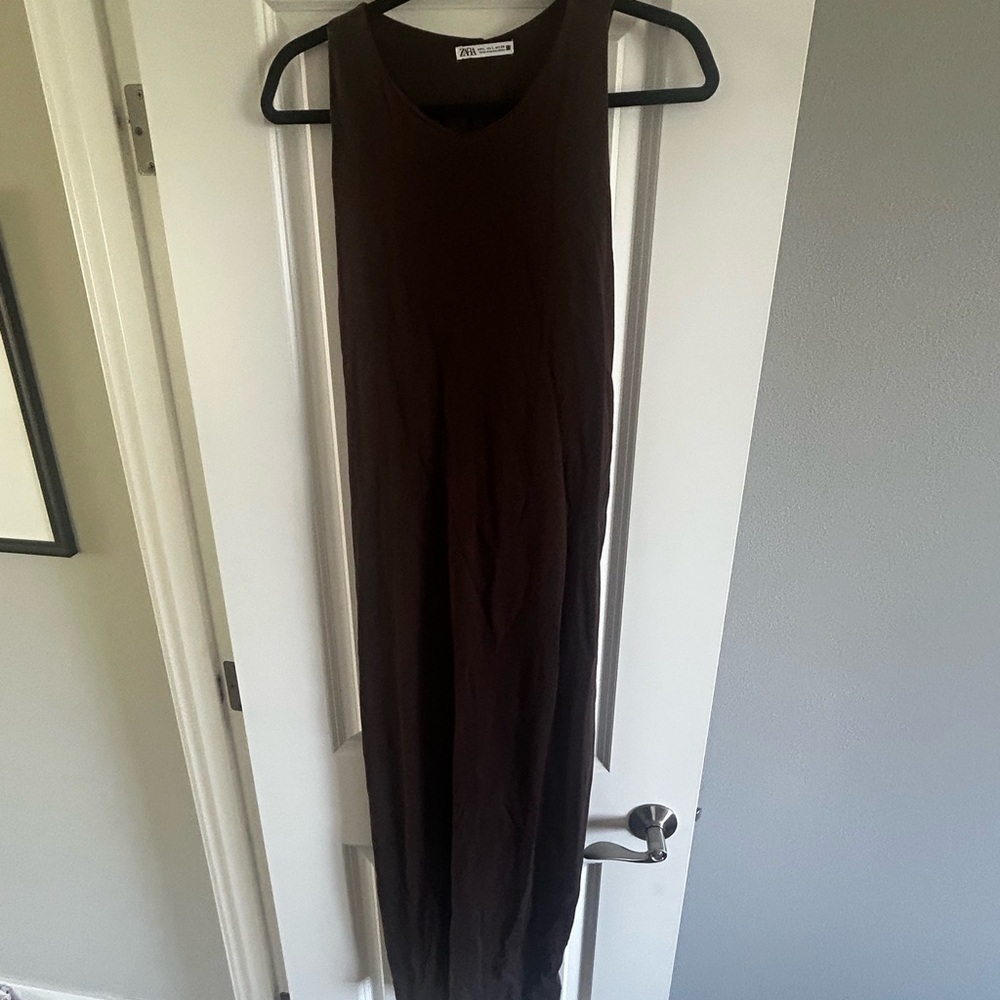 Zara Dark Brown Maxi Dress